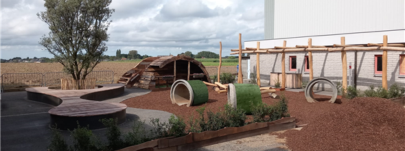 Groene speelzone op SBS De Smidse
